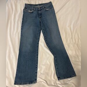Stylish Blue Straight Leg Women's Jeans